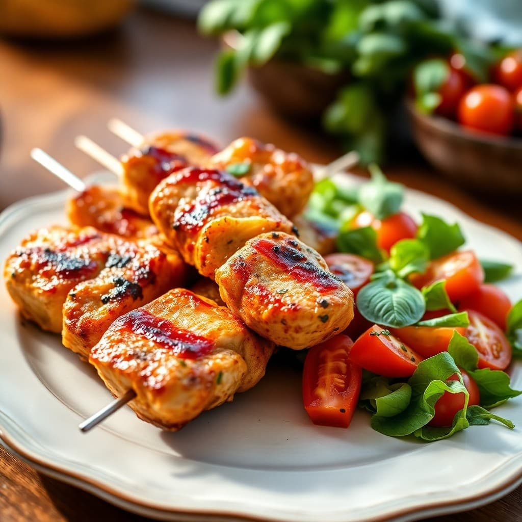 Vibrant Tuscan Chicken Skewers