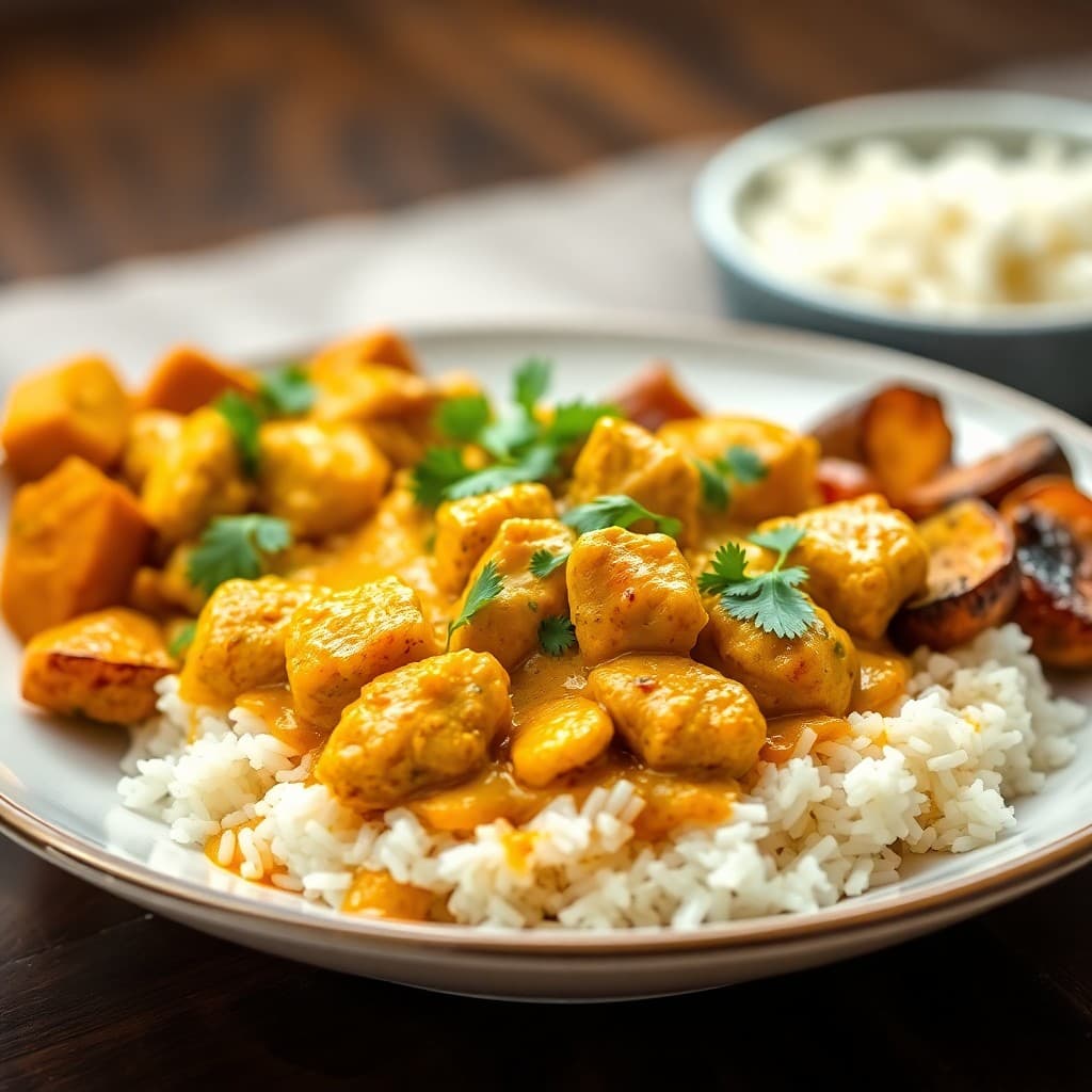 Savory Indian Chicken Curry Bowls