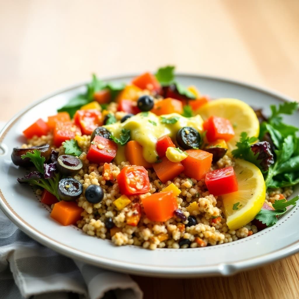 Mediterranean Vegetable Quinoa Bowls