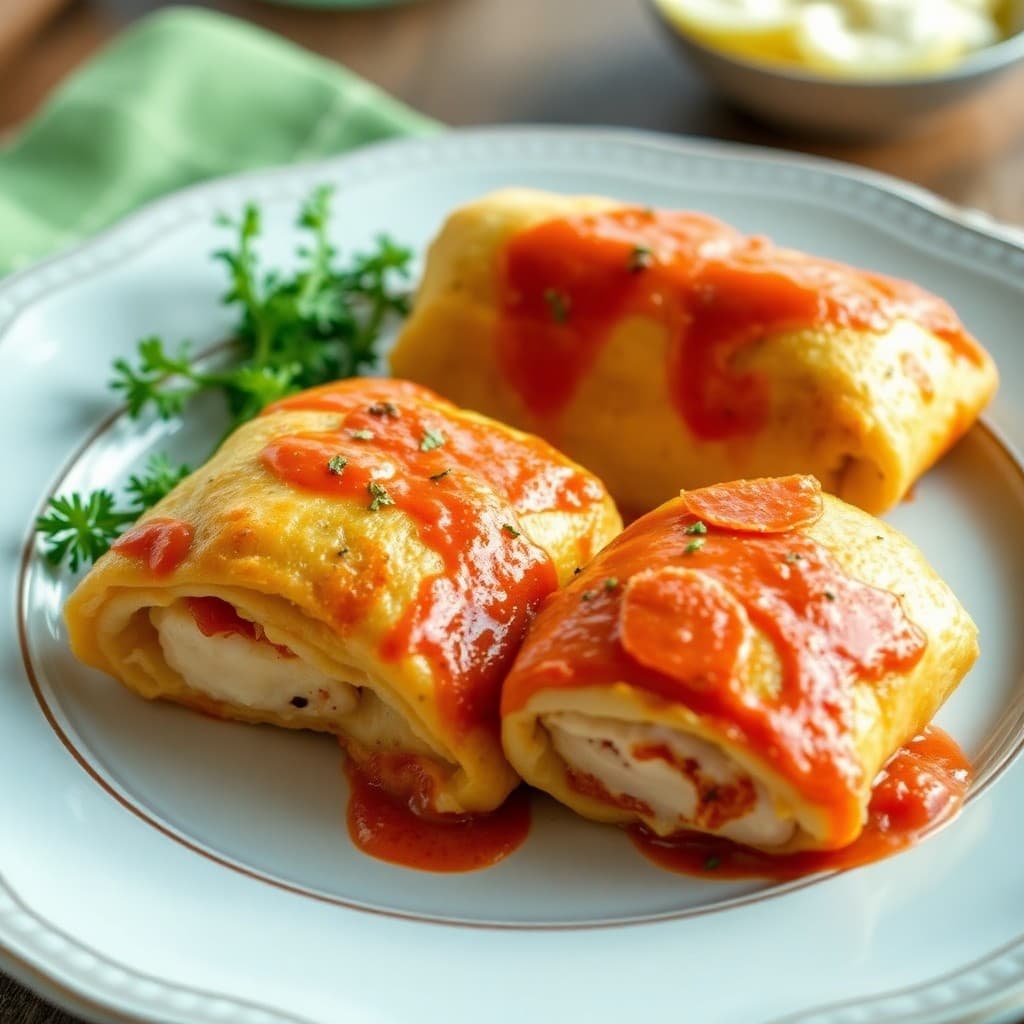 Zesty Italian Chicken Parmesan Rolls
