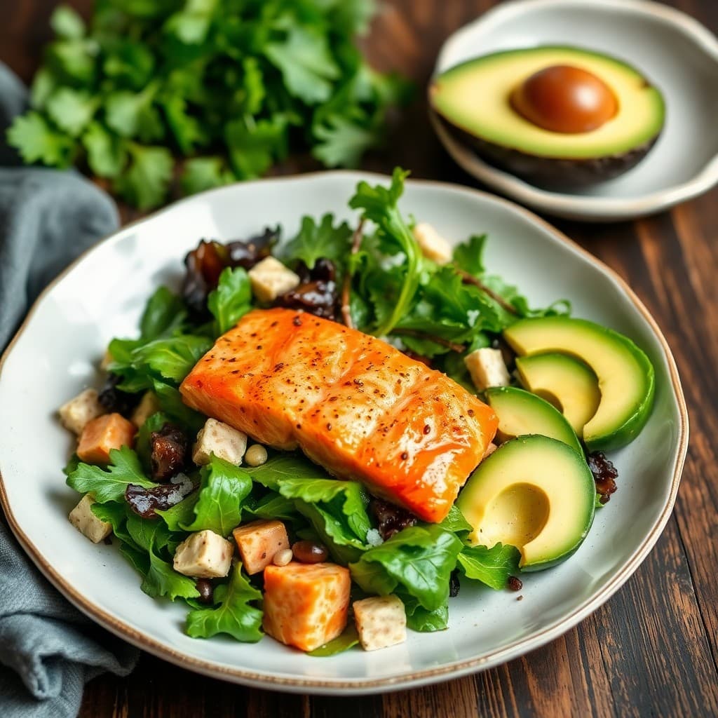 Satiating Salmon Avocado Salad