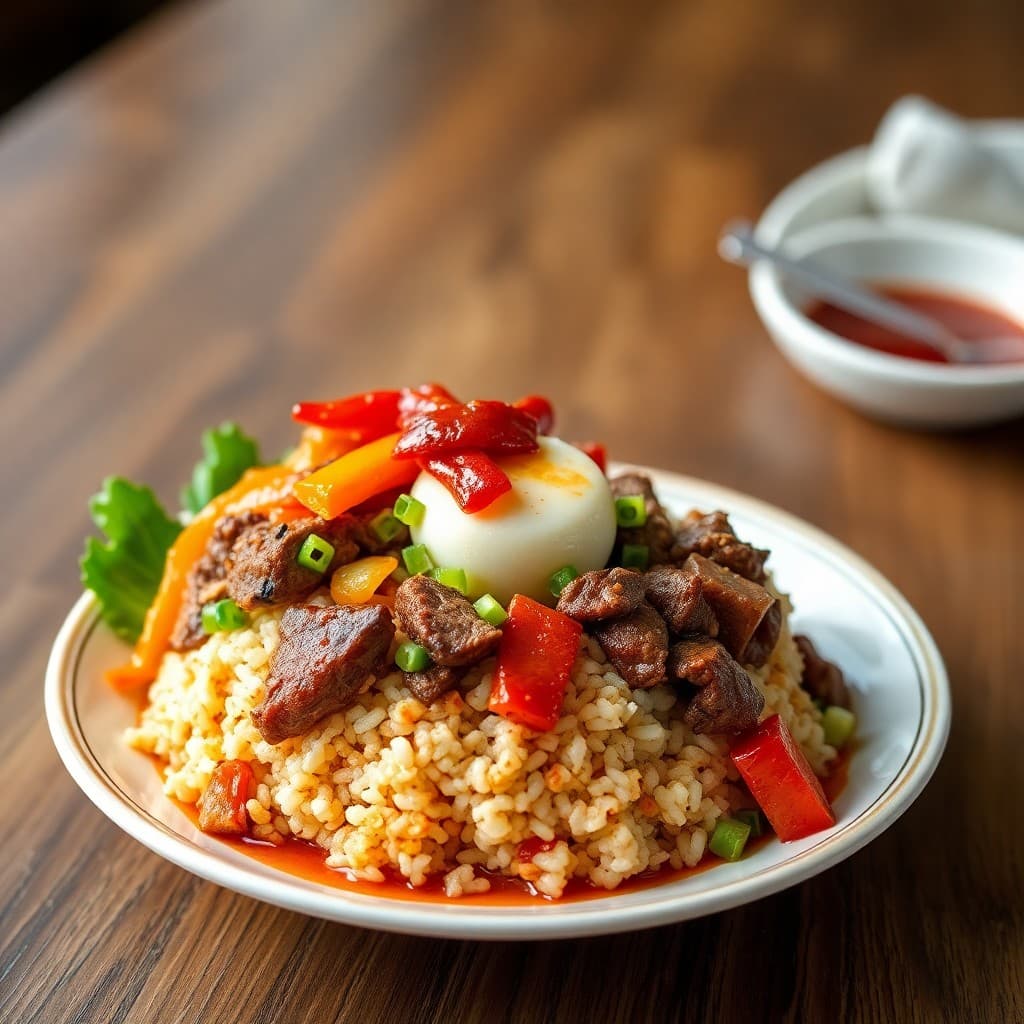 Korean Bibimbap with Bulgogi Beef