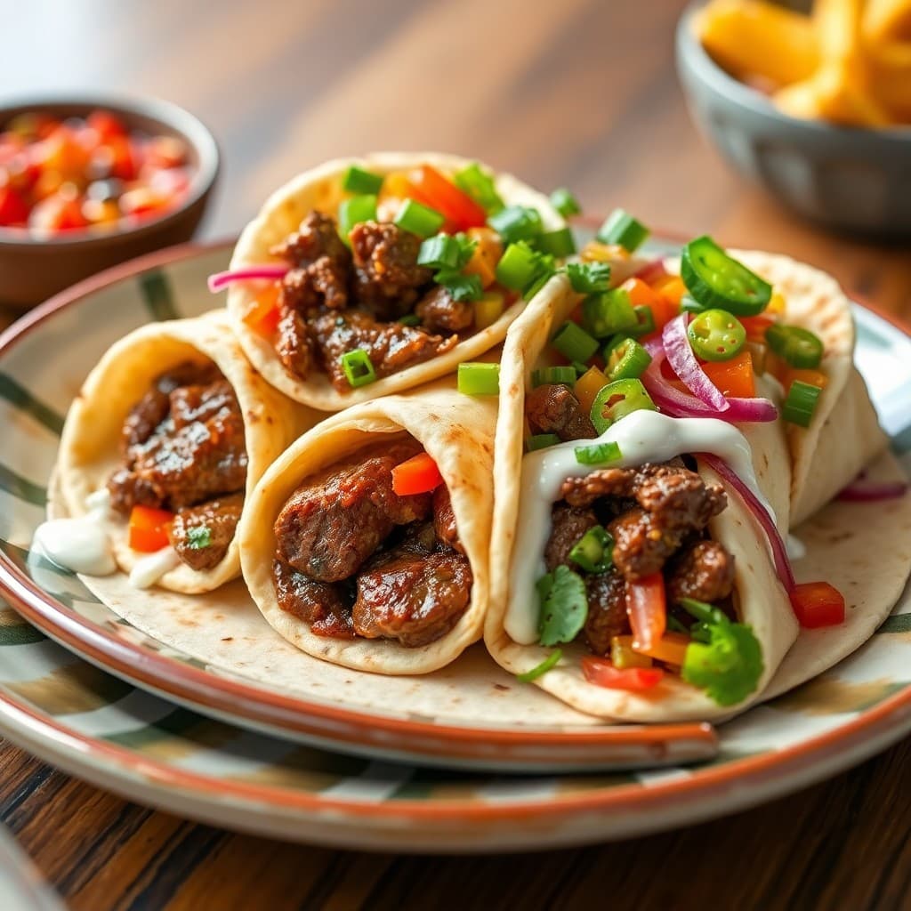 Vibrant Korean Bulgogi Beef Wraps