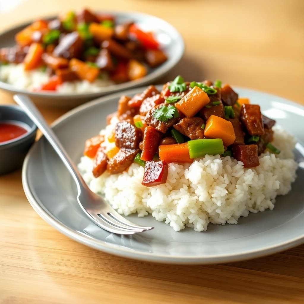 Sizzling Szechuan Beef and Veggie Bowls