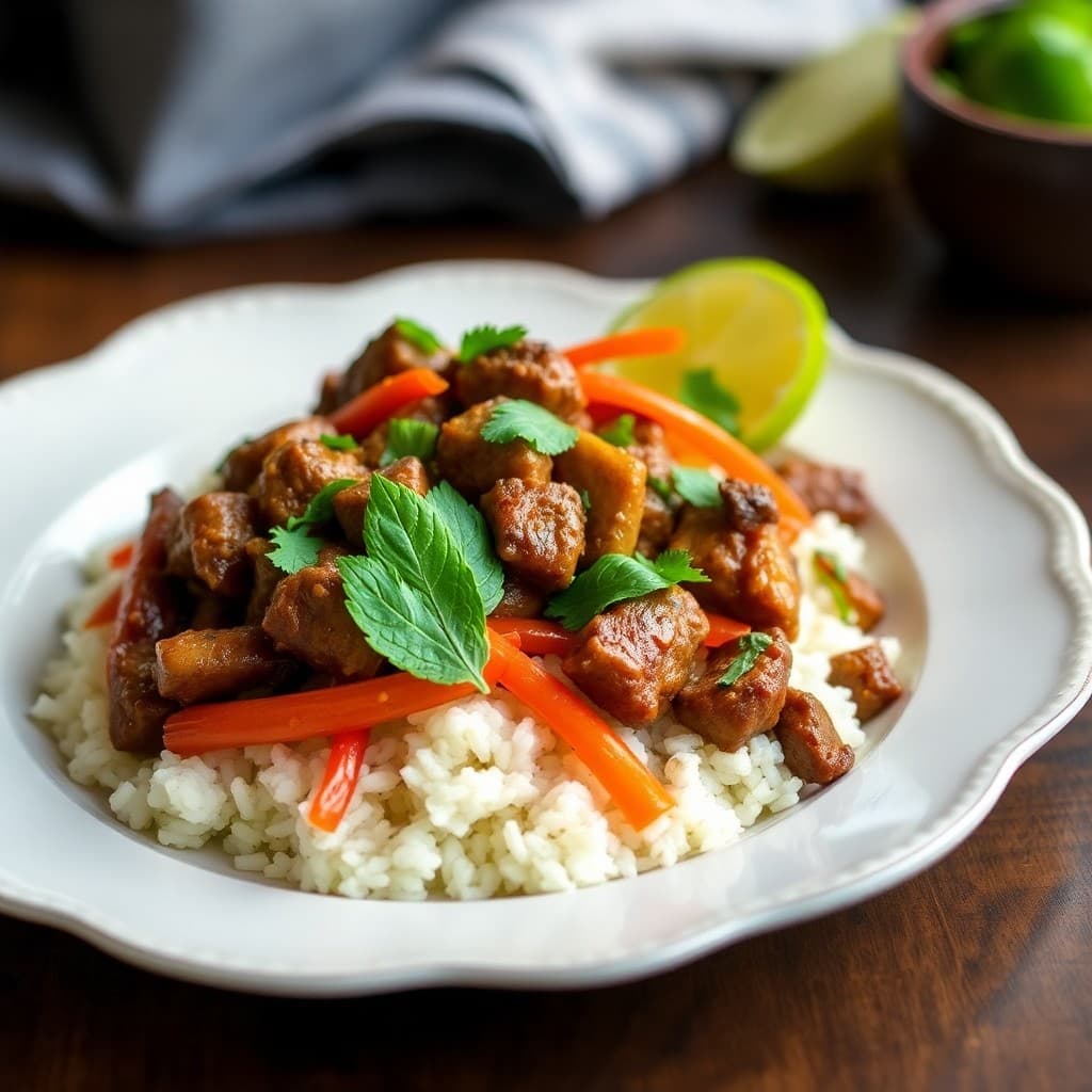 Sizzling Thai Basil Beef Bowls