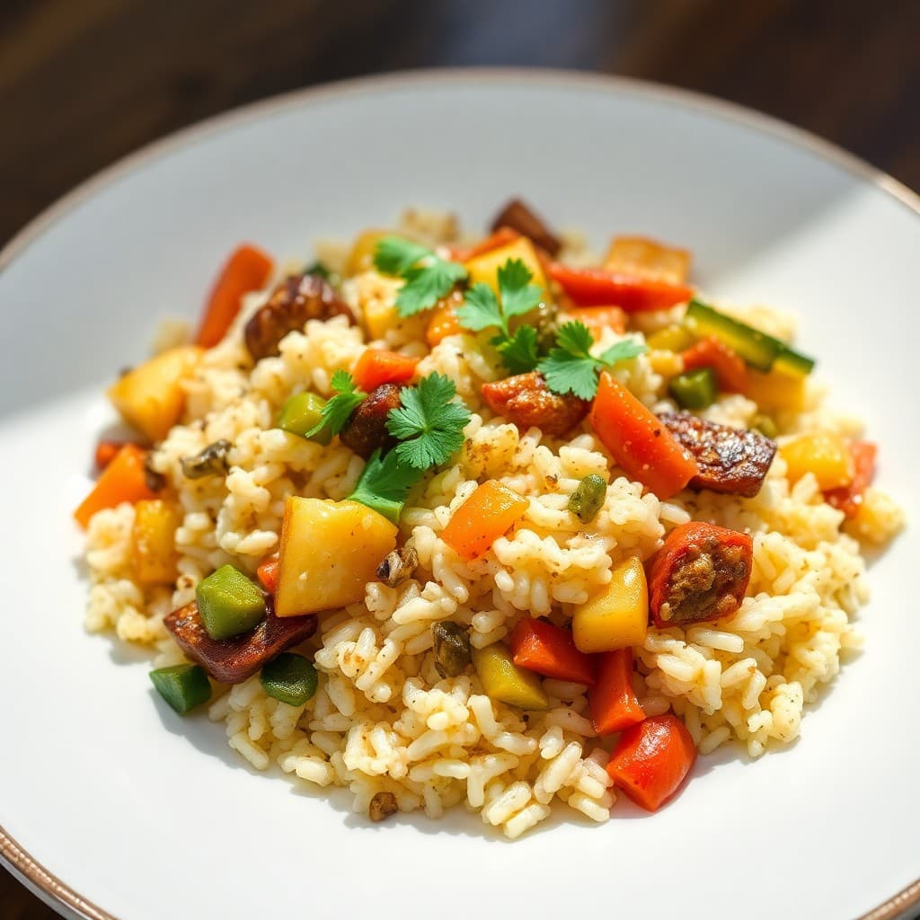 Autumn Keto Cauliflower Rice Stir-Fry
