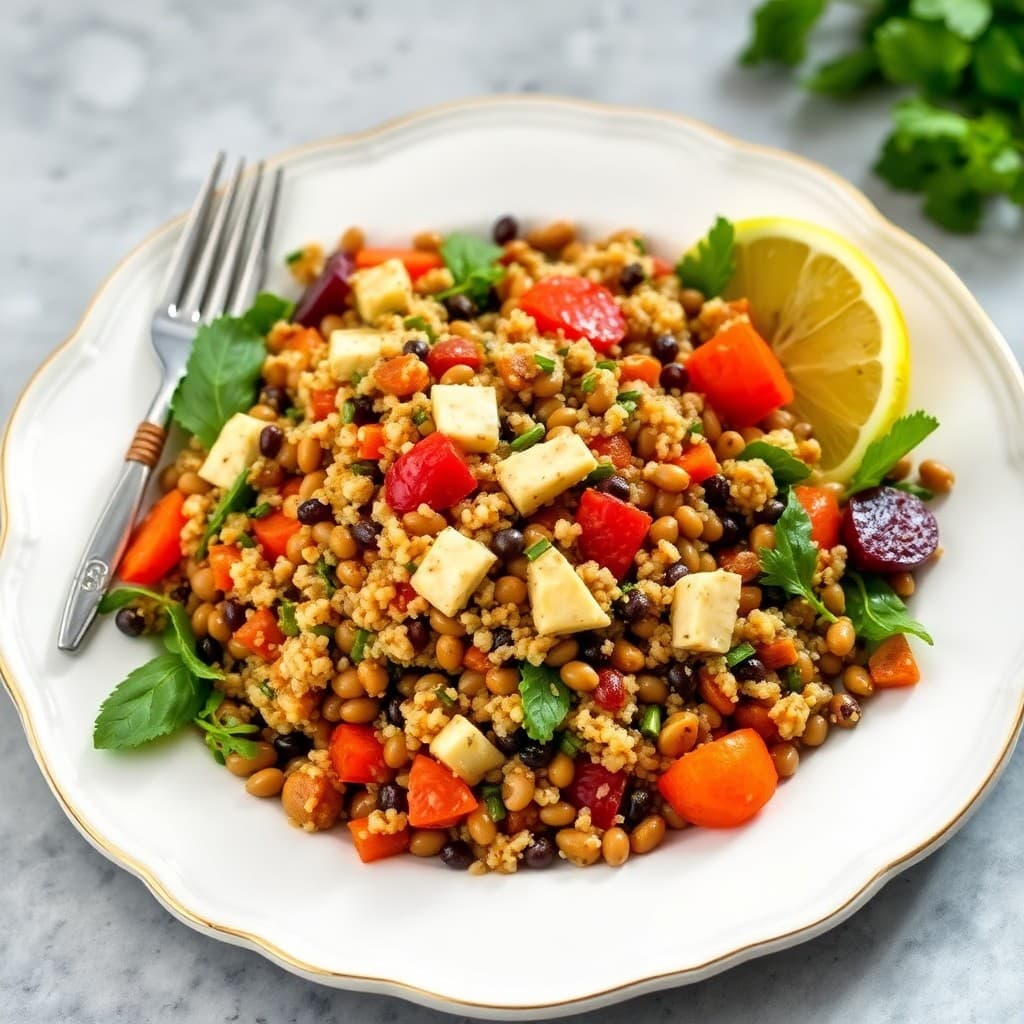 Autumn Lentil and Quinoa Salad