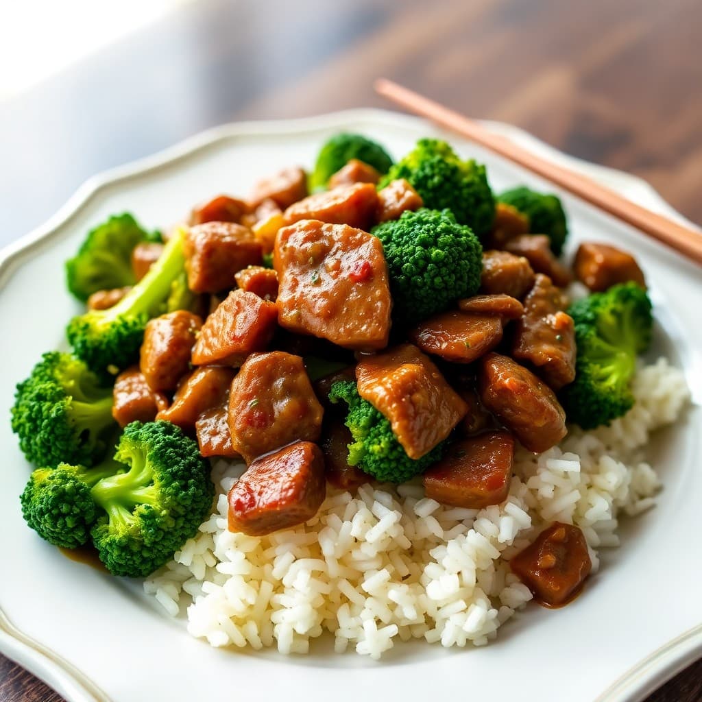 Ginger Beef and Broccoli Stir-Fry