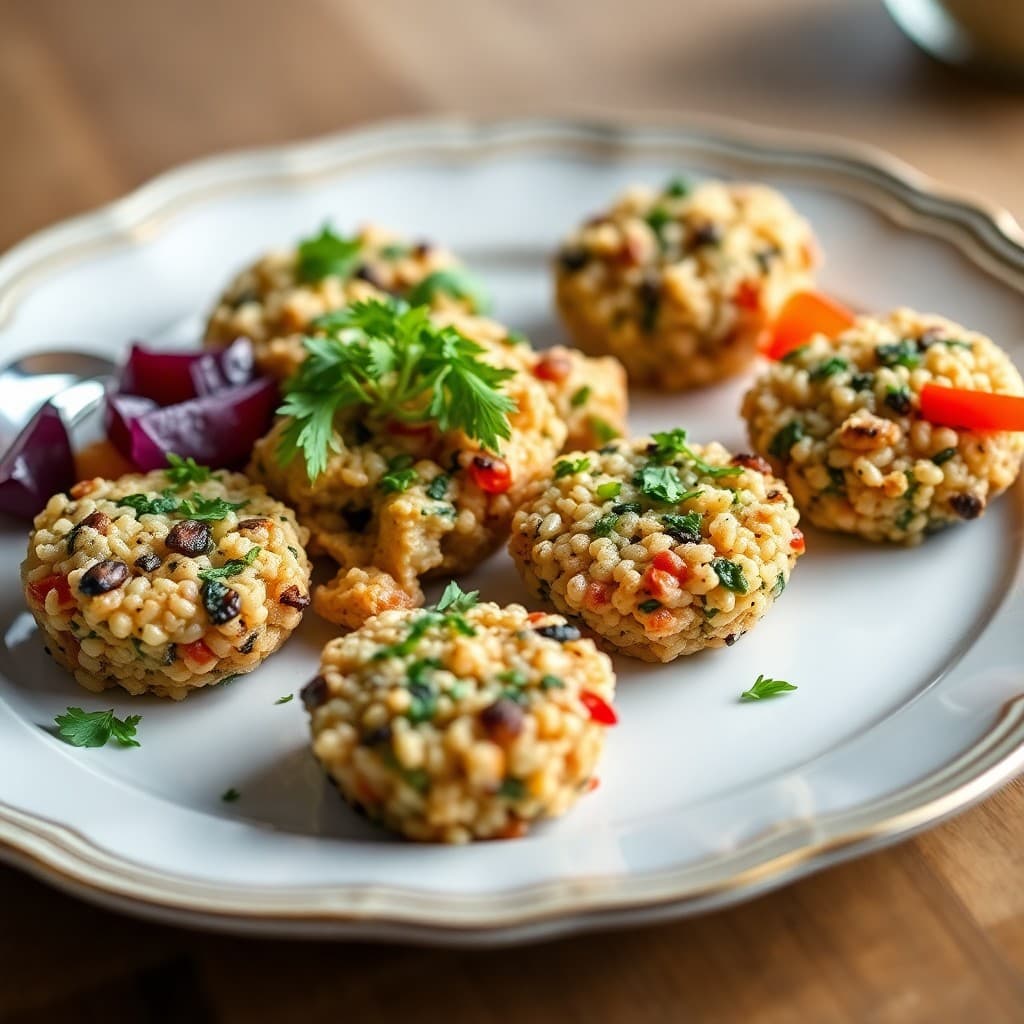 Mediterranean Quinoa and Veggie Bites