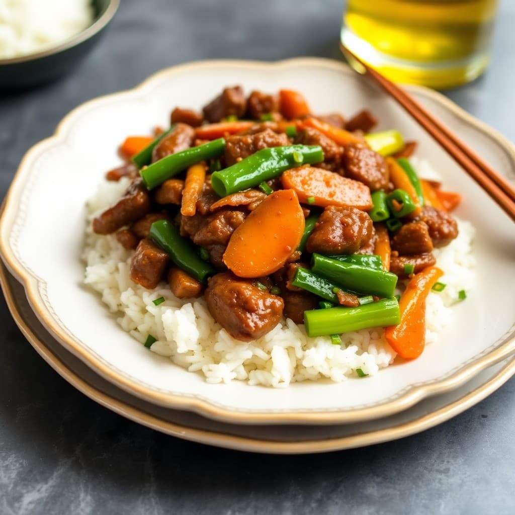 Sizzling Ginger-Sesame Beef Stir-Fry