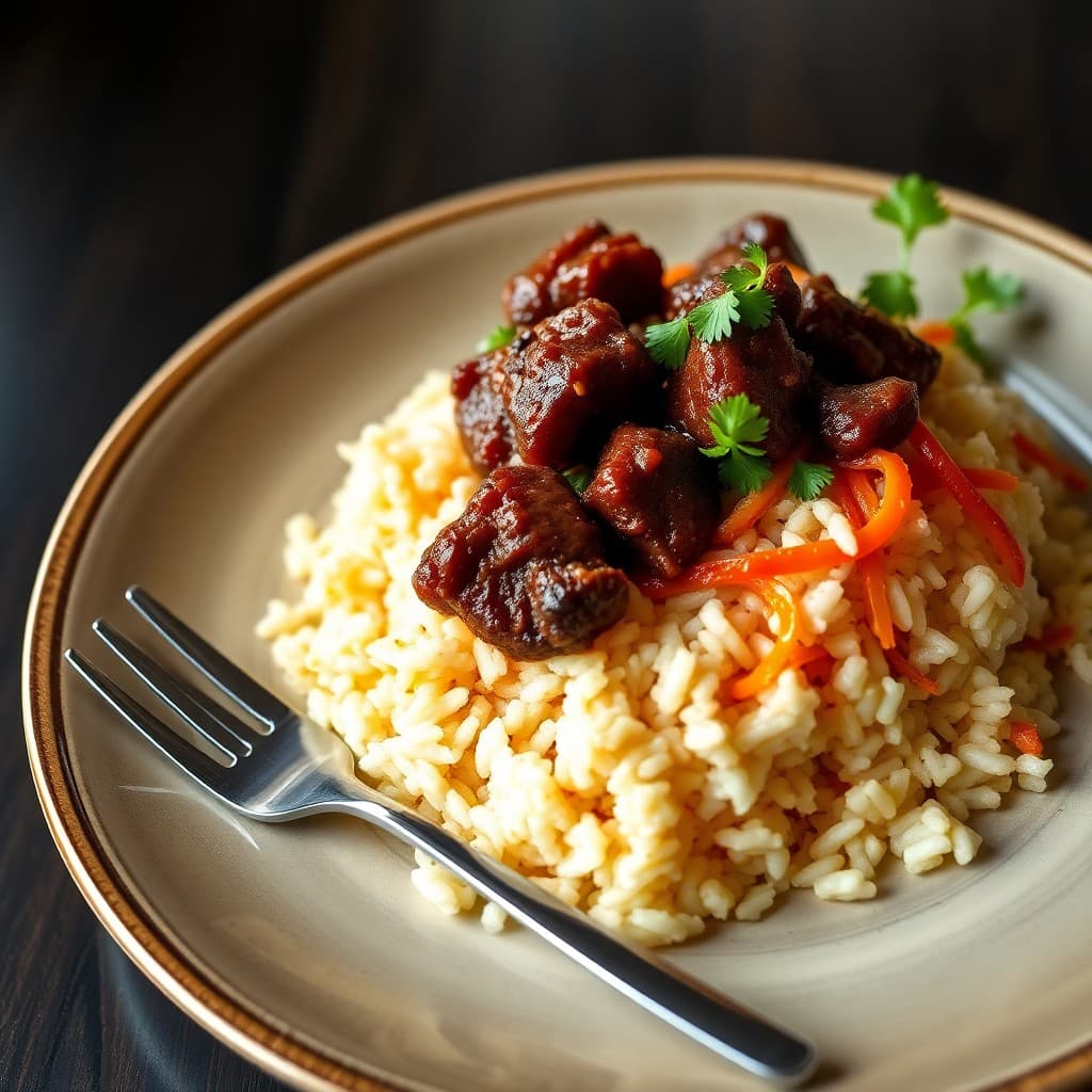 Korean Bulgogi Beef and Kimchi Fried Rice
