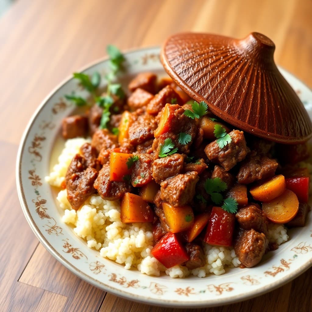 Moroccan Spiced Beef and Vegetable Tagine