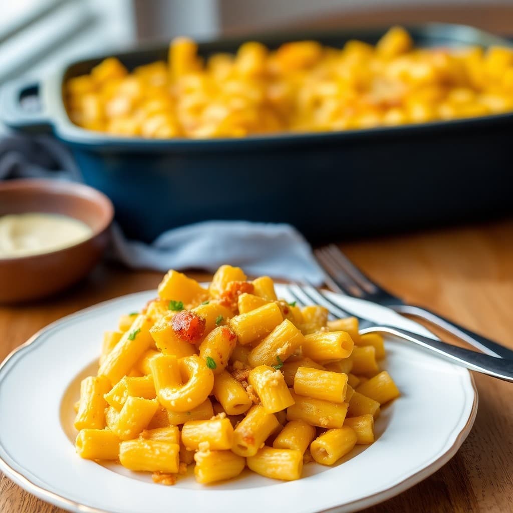 Cheesy Butternut Squash Mac and Cheese