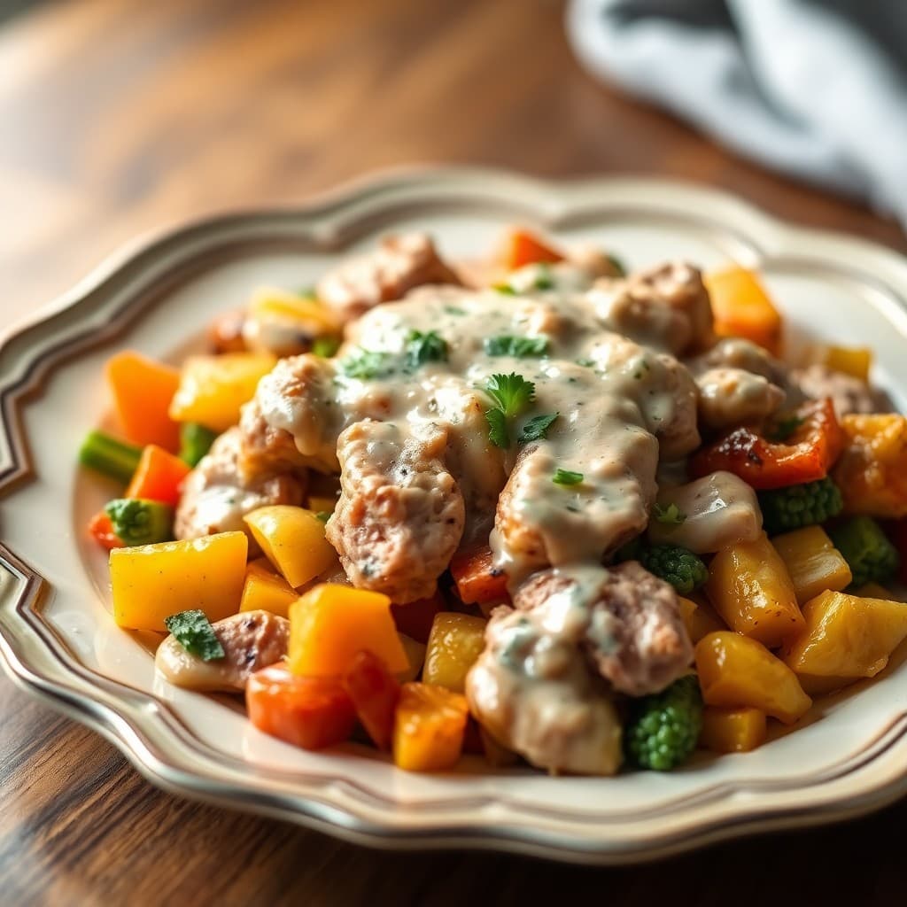 Autumn Keto Pork Skillet