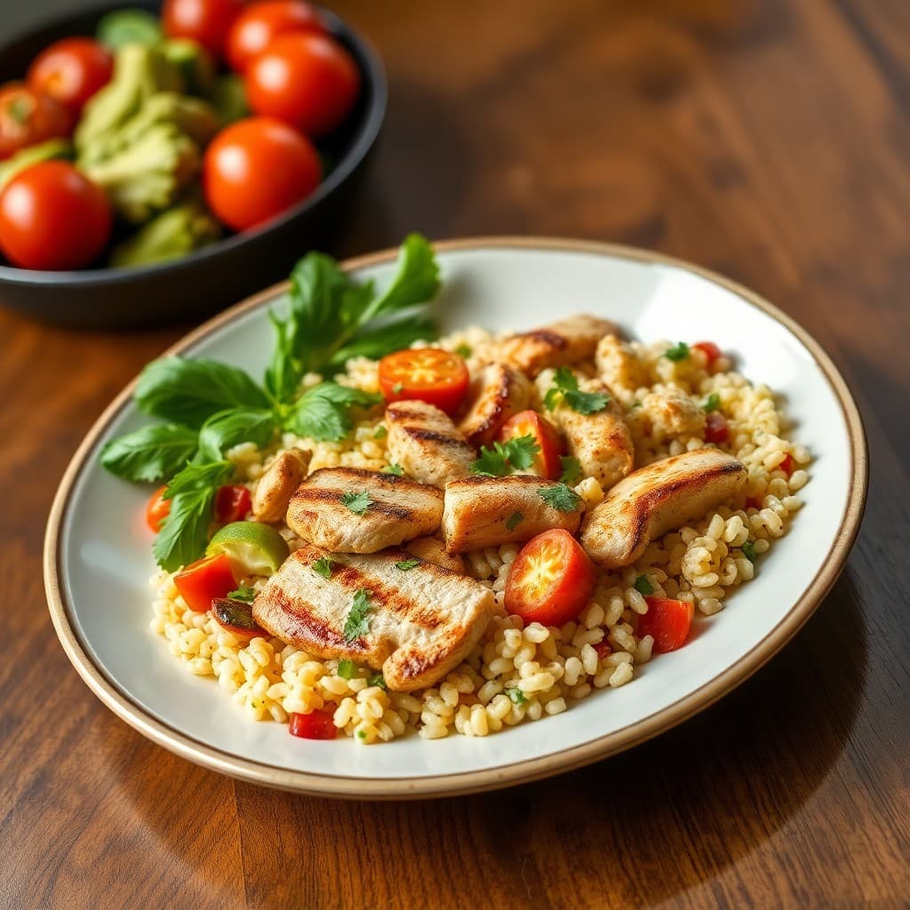 Zesty Mediterranean Chicken and Orzo Bowls