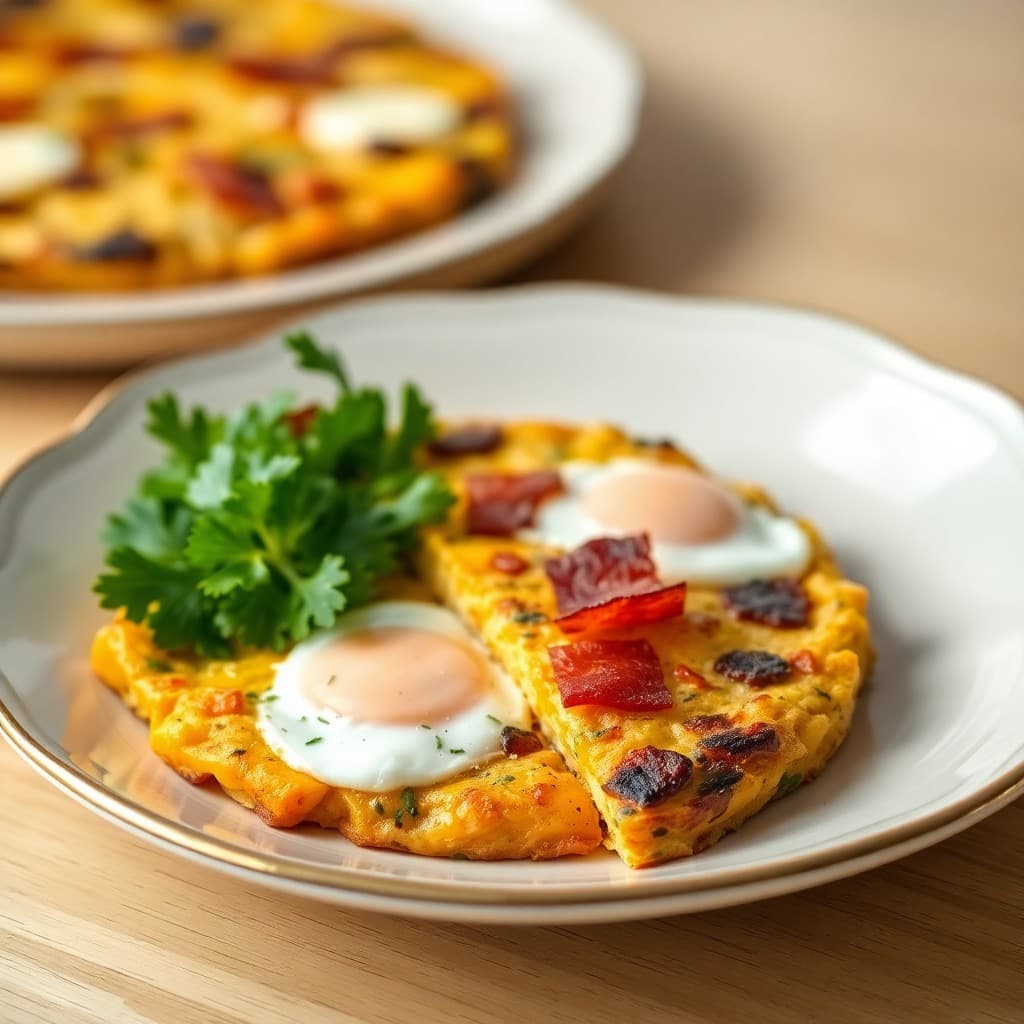 Roasted Butternut Squash and Bacon Frittata