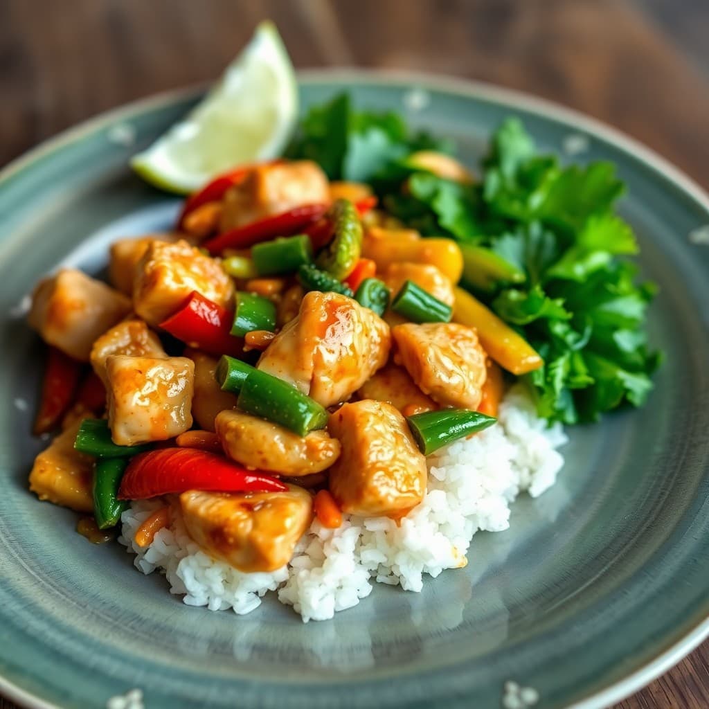 Sizzling Ginger-Lime Chicken Stir-Fry