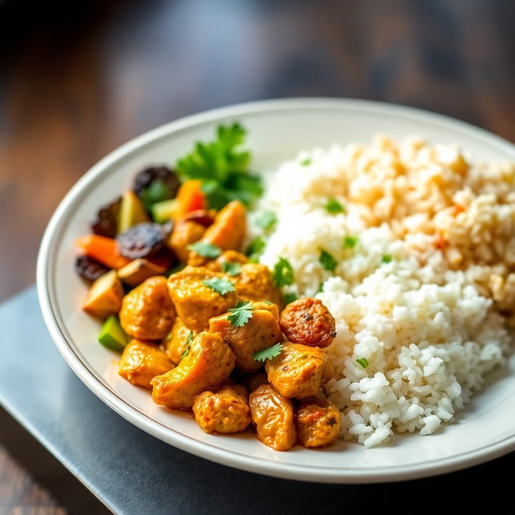 Sizzling Coconut Curry Chicken Bowls