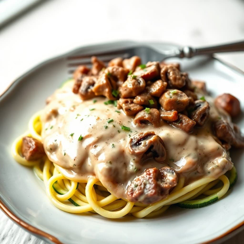 Keto Beef Stroganoff
