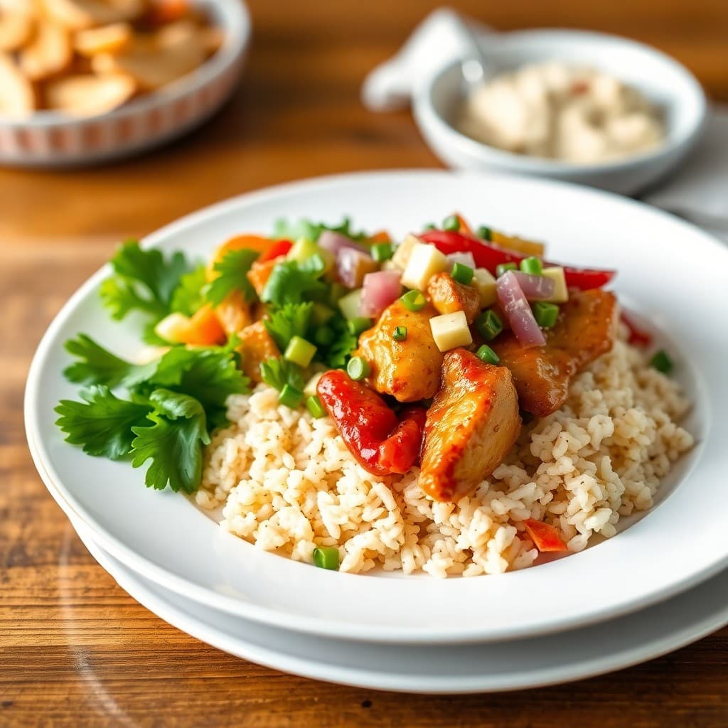 Teriyaki Chicken Burrito Bowls