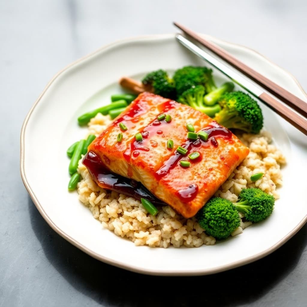 Miso-Glazed Salmon Teriyaki Bowls