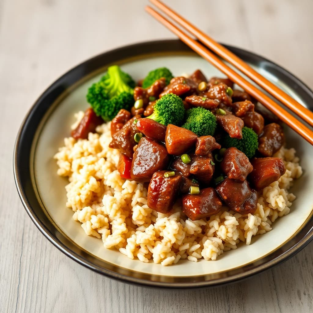 Sizzling Szechuan Beef and Broccoli Bowls