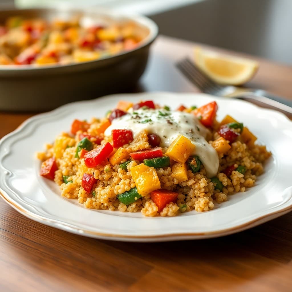 Autumn Vegetable Quinoa Casserole