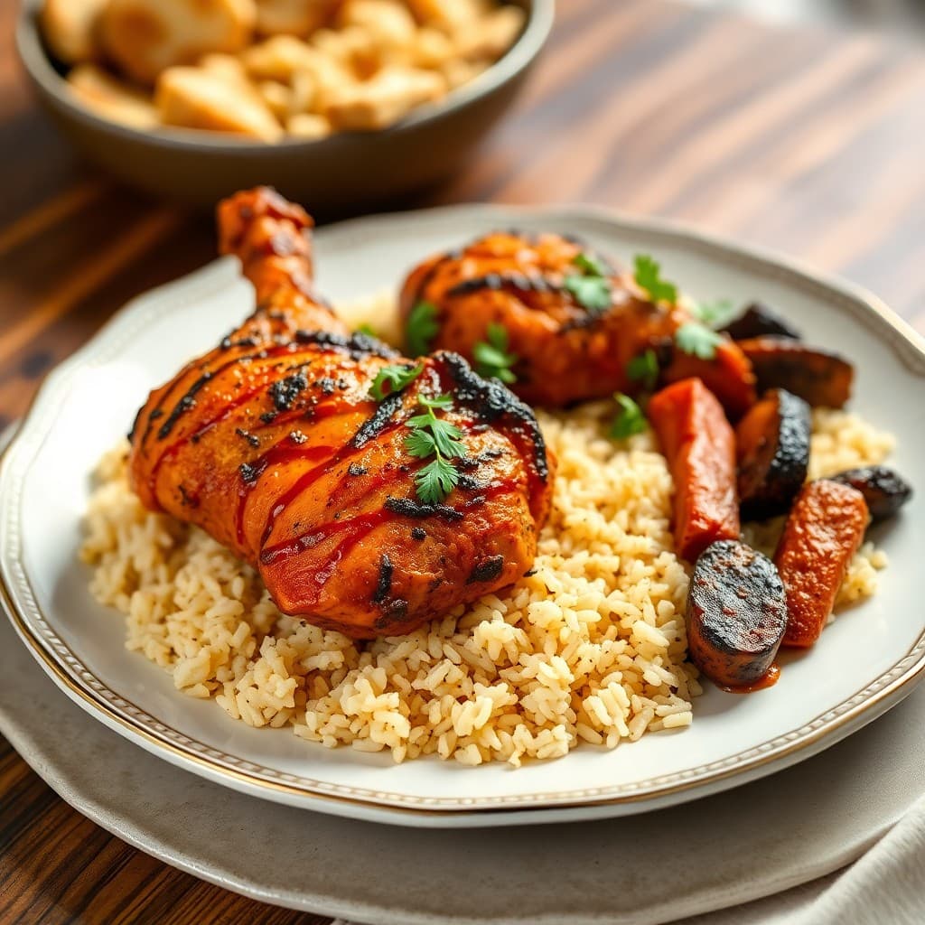 Indian Tandoori Chicken with Basmati Rice