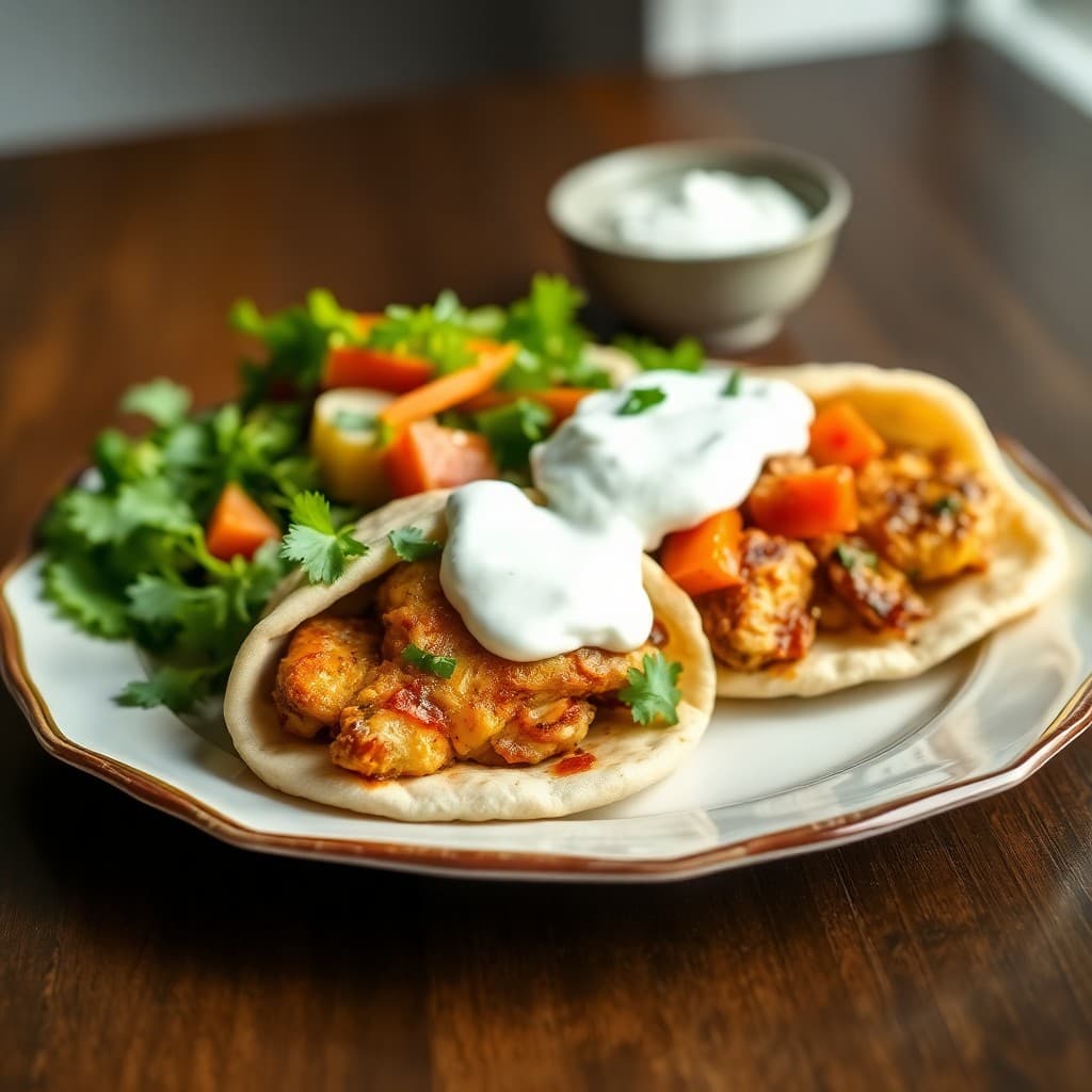 Mediterranean Chicken Pita Pockets
