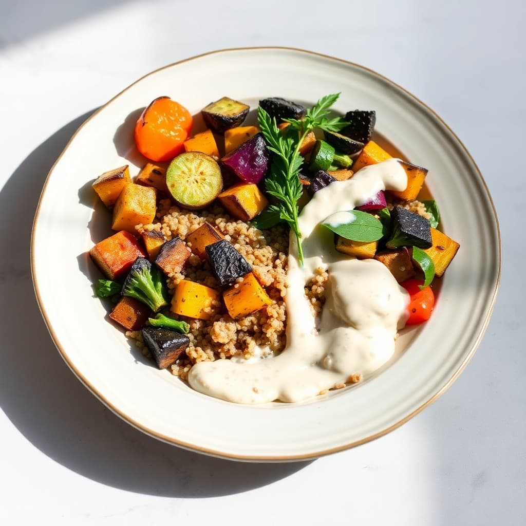 Winter Vegetable and Grain Bowl