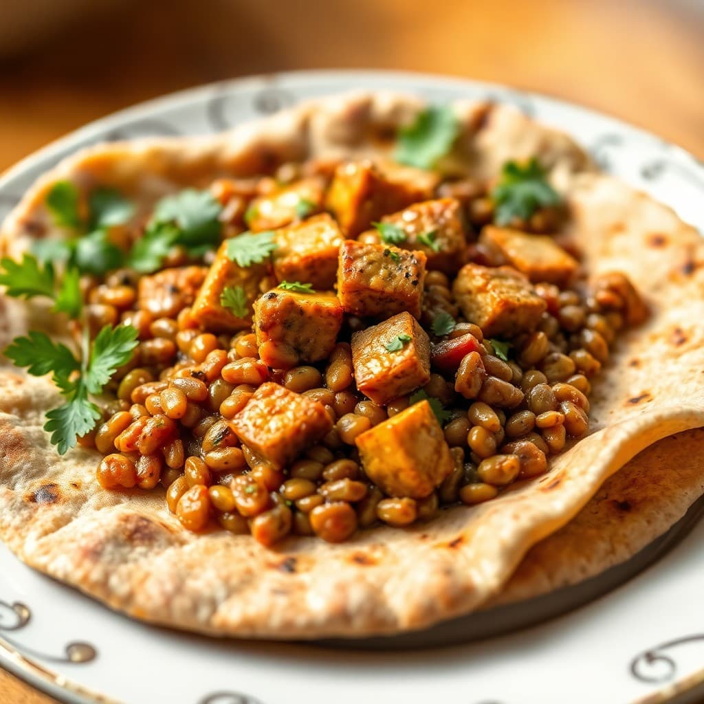 Ethiopian Misir Wat with Injera