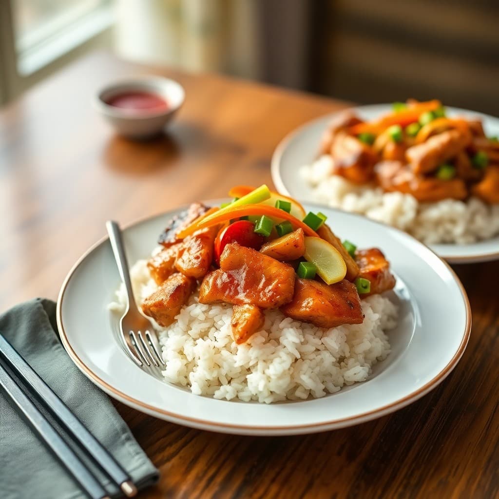 Sizzling Teriyaki Chicken Rice Bowls
