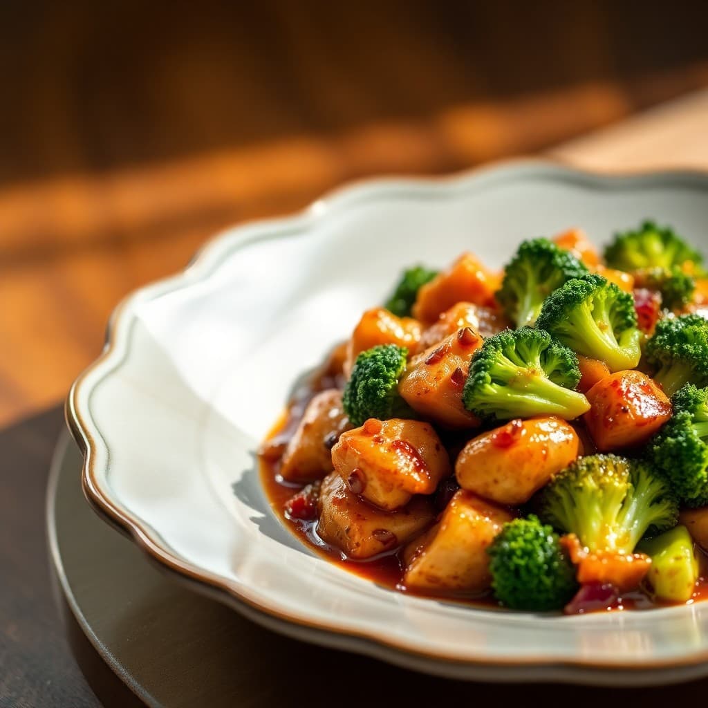 Sizzling Teriyaki Chicken Stir-Fry with Sesame Broccoli