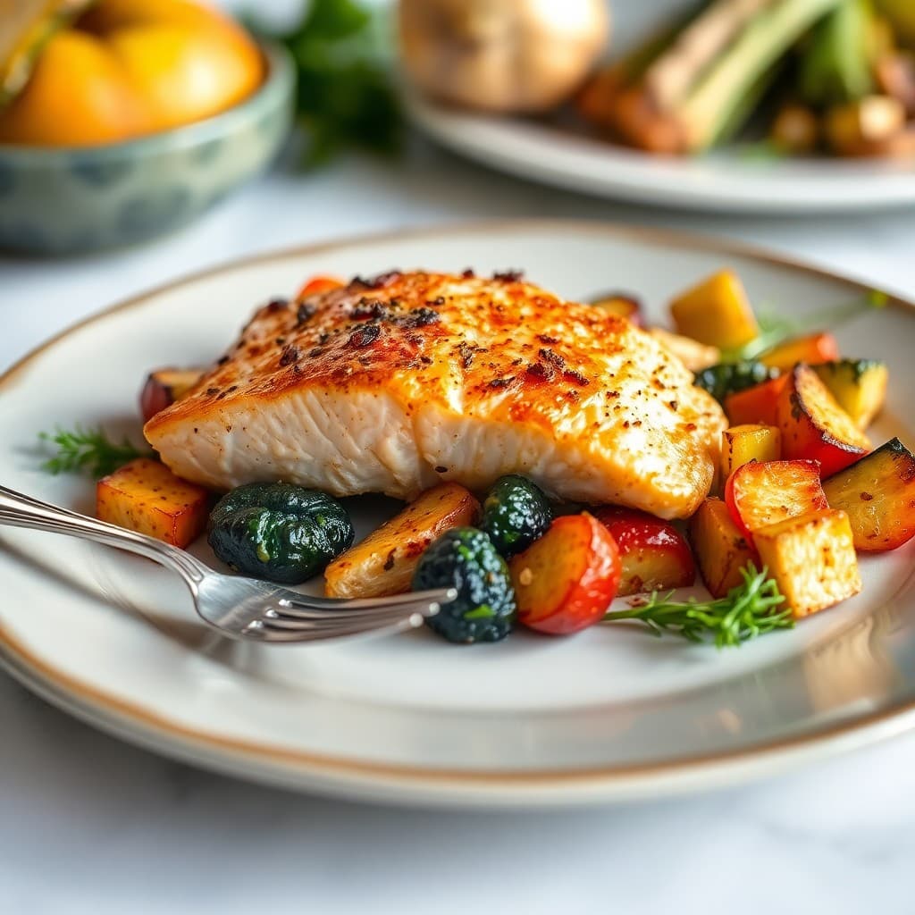 Autumn Paleo Salmon and Roasted Vegetables