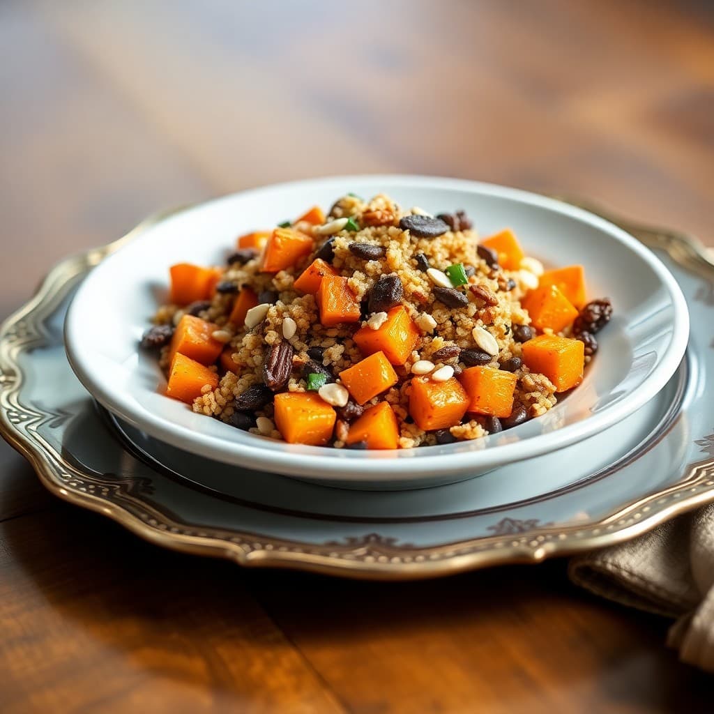 Roasted Butternut Squash and Quinoa Snack Mix