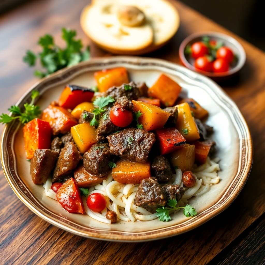 Moroccan Beef & Vegetable Tagine