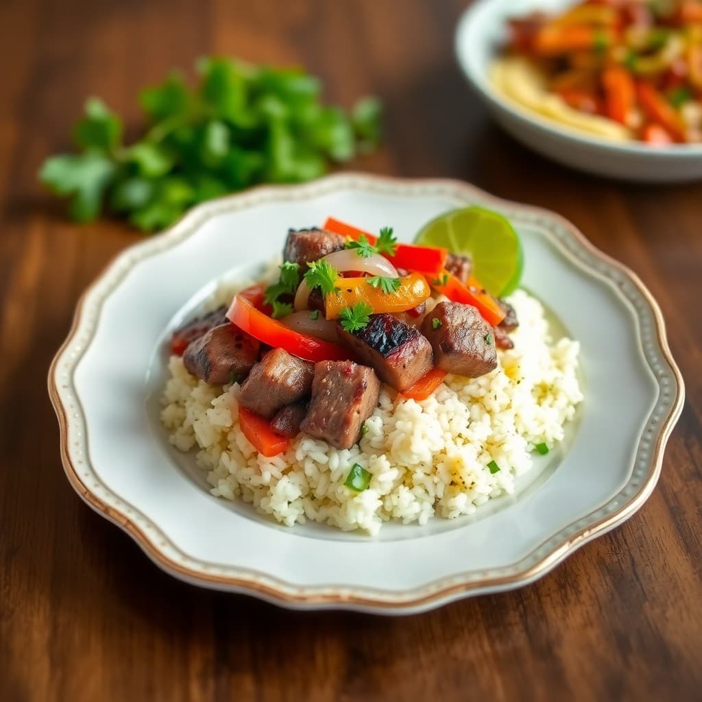 Zesty Brazilian Steak Fajita Bowls