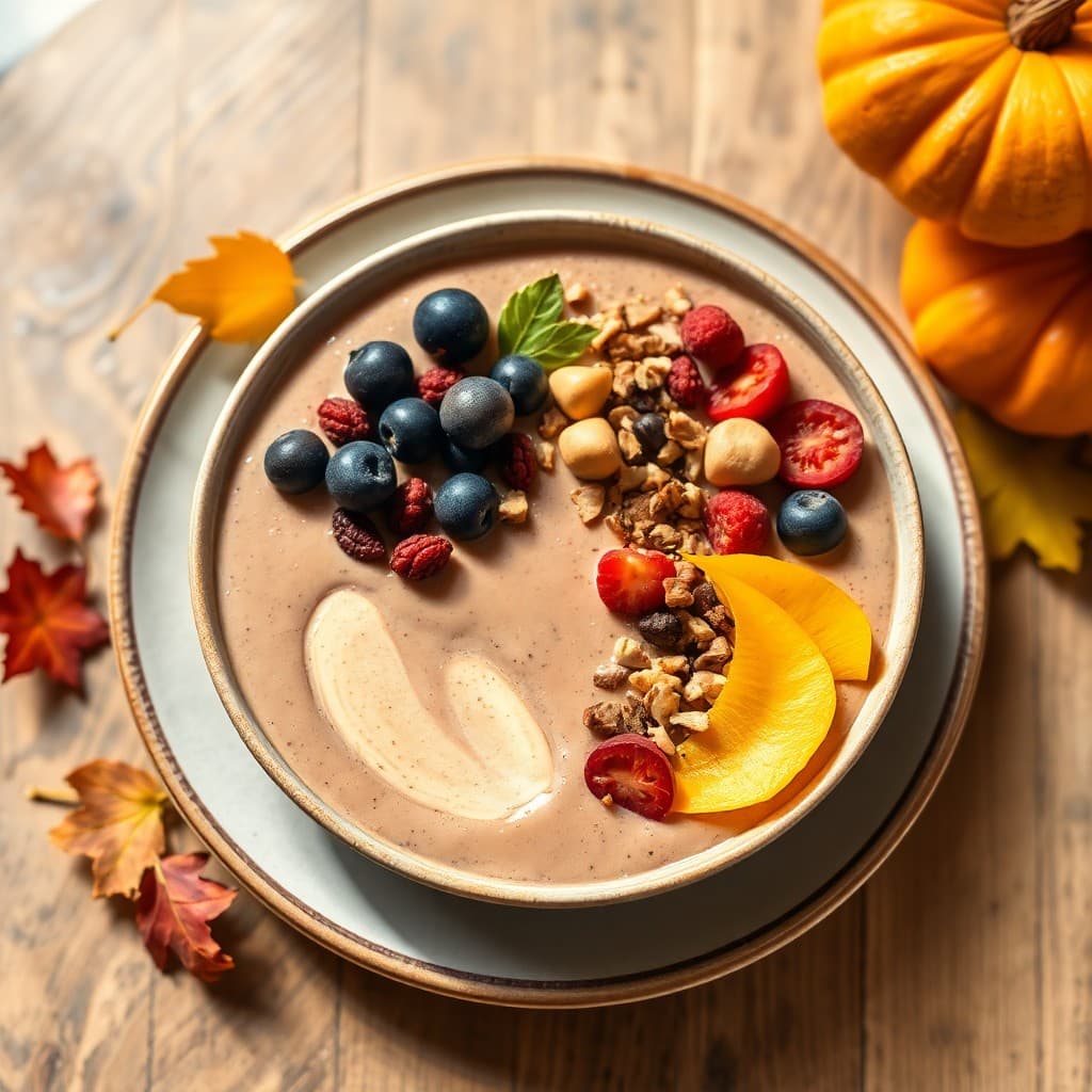 Autumn Harvest Protein Smoothie Bowl