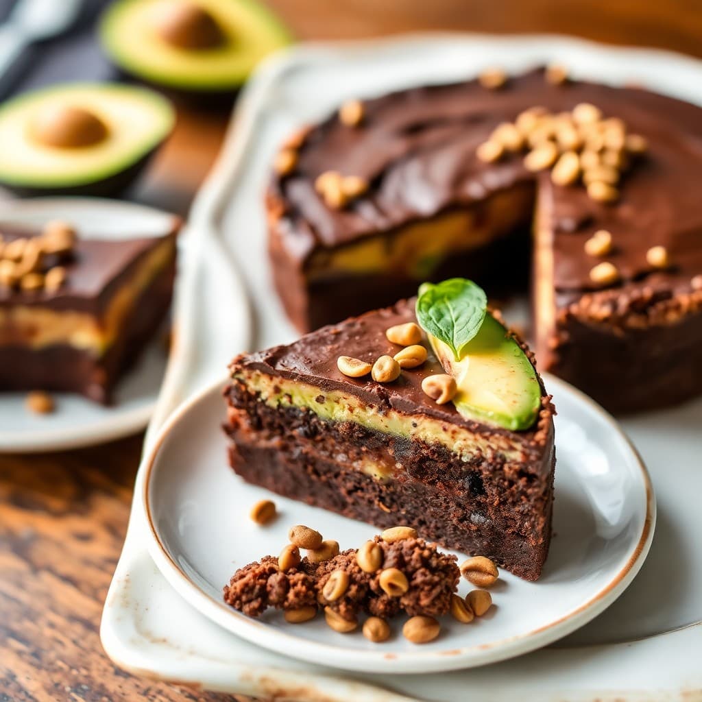 Mexican Chocolate-Avocado Torte with Cinnamon-Toasted Pepitas