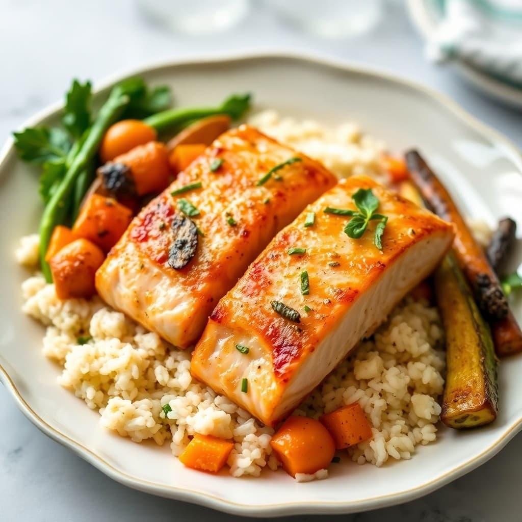 Honey Garlic Salmon Bowls
