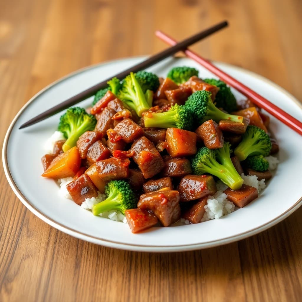 Sizzling Szechuan Beef and Broccoli Stir-Fry