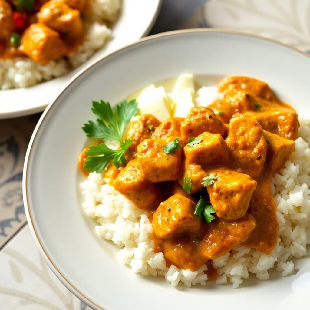 Indian-Inspired Coconut Chicken Curry Bowls
