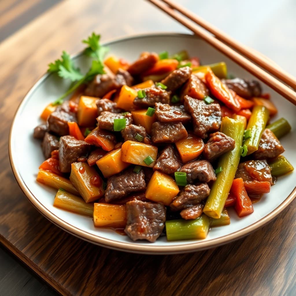 Sizzling Korean Beef and Veggie Stir-Fry