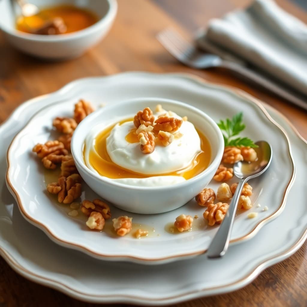 Greek Yogurt Parfait with Honey and Walnuts