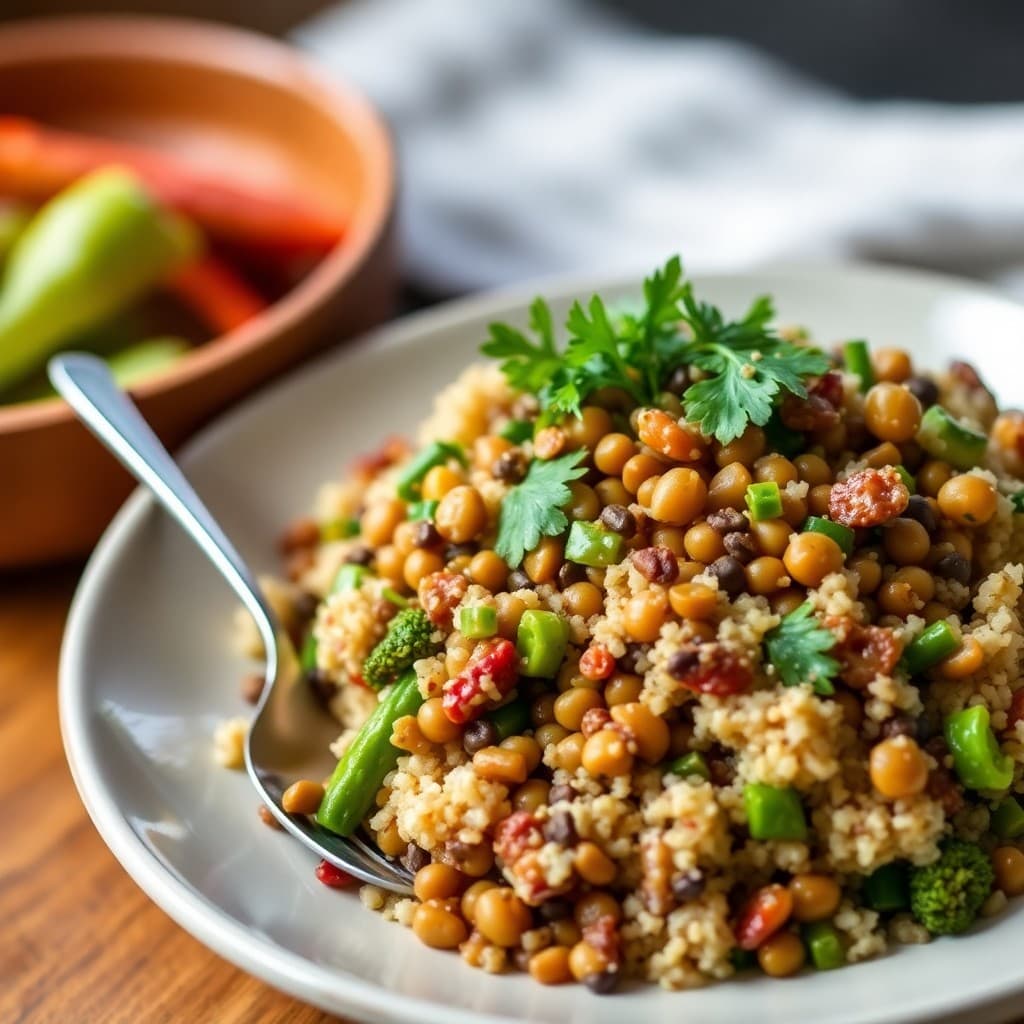 Protein-Packed Lentil and Quinoa Stir-Fry