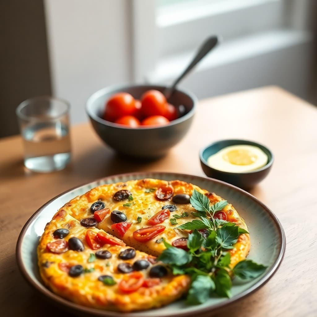 Provençal Tomato and Olive Frittata