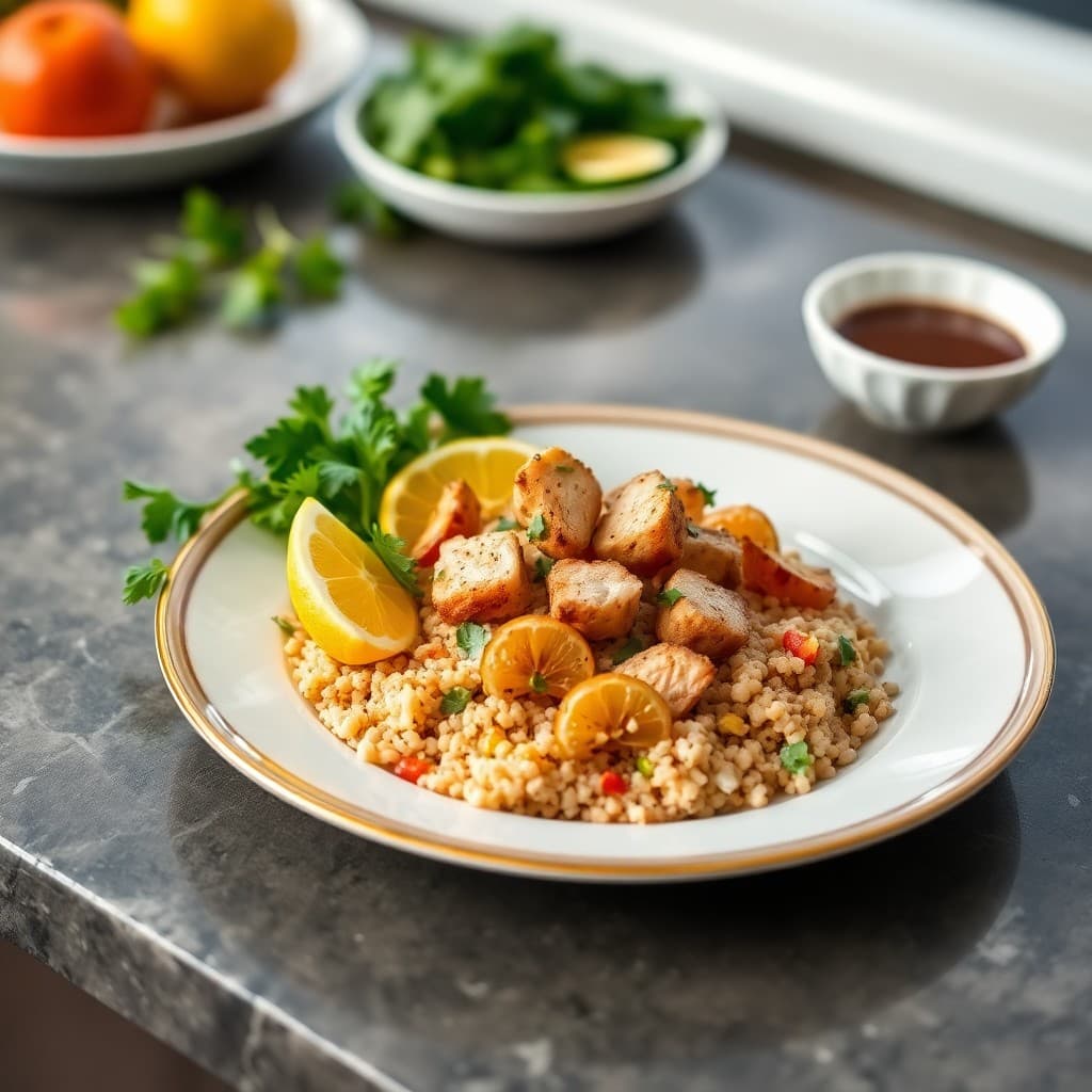 Zesty Citrus Chicken Quinoa Bowls