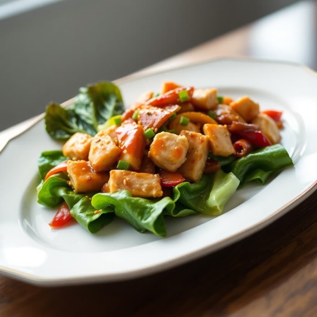 Teriyaki Chicken Stir-Fry with Sesame Bok Choy