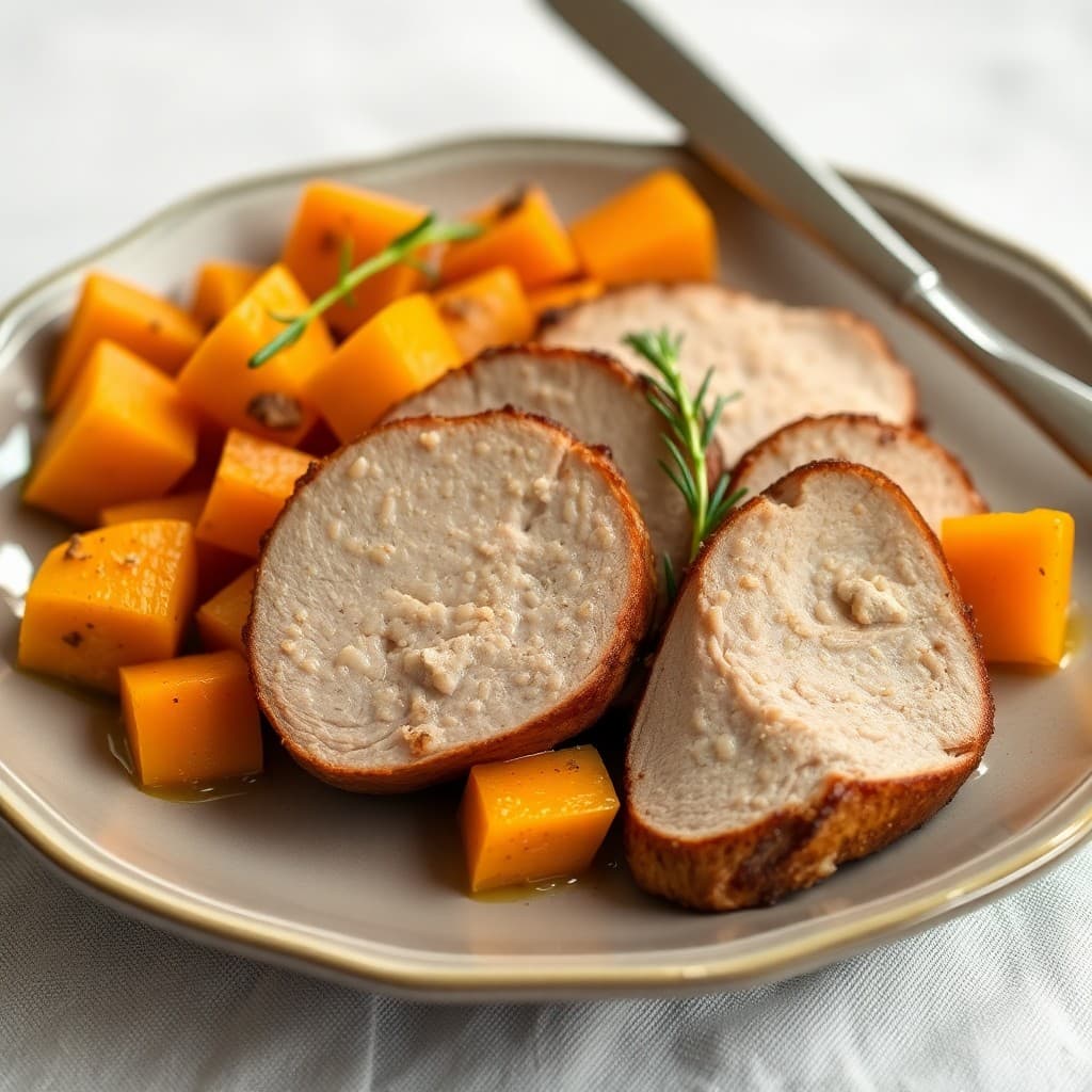 Autumn Roasted Pork Tenderloin with Butternut Squash