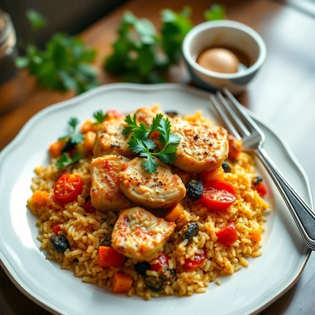 Spanish-Inspired Chicken Paella